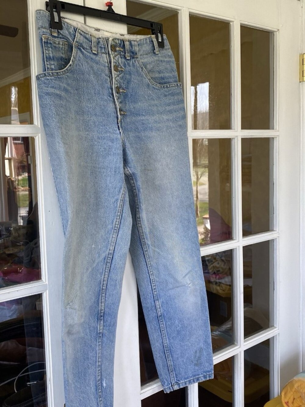 VTG Guess Jeans George Marciano High Rise Button-Fly Tapered 28 (fits 26x26)
